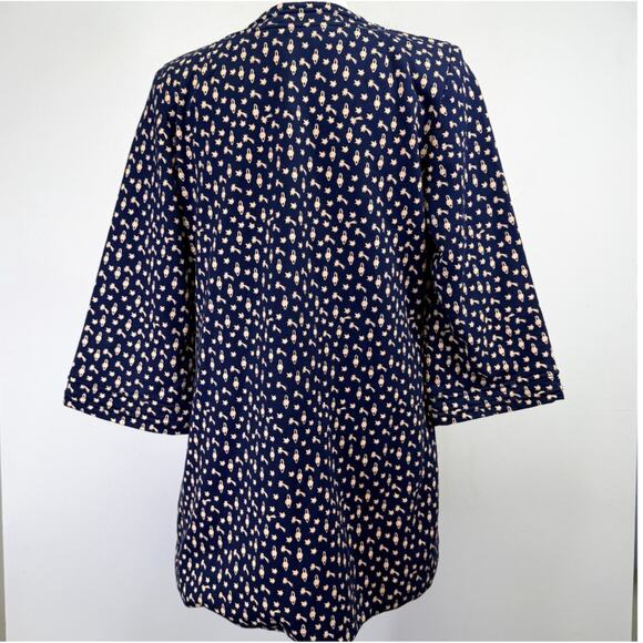 Family Affairs Celestial Star Planet Kimono Jacket M Navy Y2K Boho Indie Rare - Picture 7 of 9